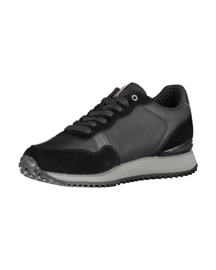 Napapijri Sleek Black Contrast Lace Sneakers