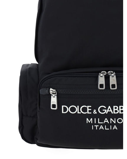 Dolce & Gabbana Black Nylon Backpack