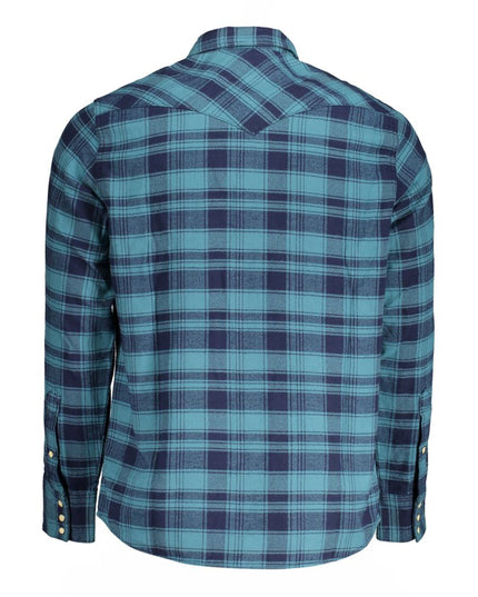 Wrangler Blue Cotton Shirt