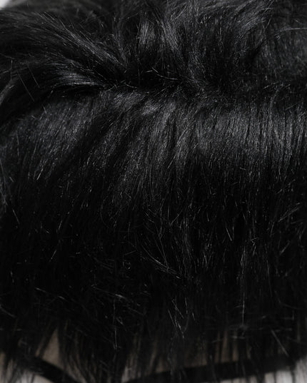 Dolce & Gabbana Black Faux Fur Bucket Hat