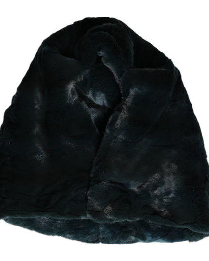Dolce & Gabbana Black Weasel Fur Womens Beanie Hat
