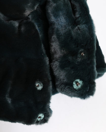 Dolce & Gabbana Black Weasel Fur Womens Beanie Hat