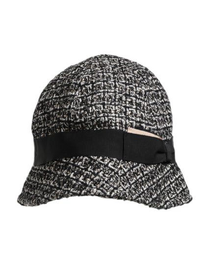 Dolce & Gabbana Black Cotton Blend Bucket Hat