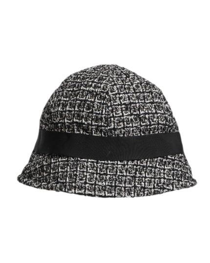 Dolce & Gabbana Black Cotton Blend Bucket Hat