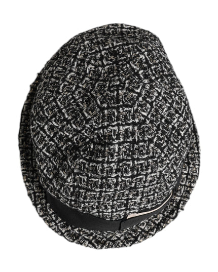 Dolce & Gabbana Black Cotton Blend Bucket Hat