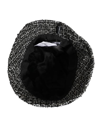 Dolce & Gabbana Black Cotton Blend Bucket Hat