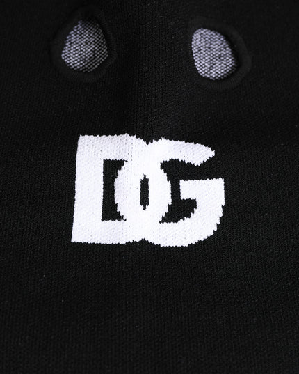 Dolce & Gabbana Black Cashmere Knitted Ski Mask Balaclava Hat
