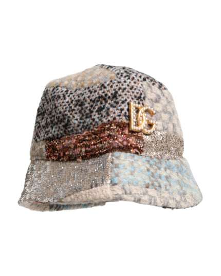 Dolce & Gabbana Multicolor Patchwork Embellished Bucket Hat