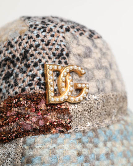 Dolce & Gabbana Multicolor Patchwork Embellished Bucket Hat