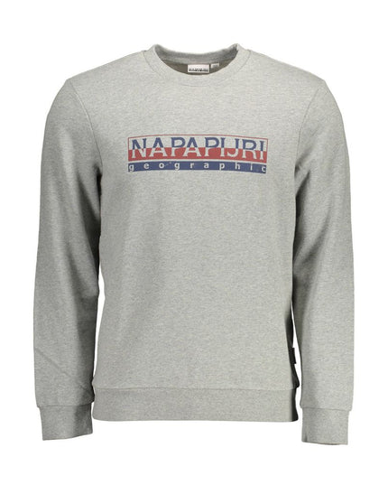 Napapijri Gray Cotton Men Sweater