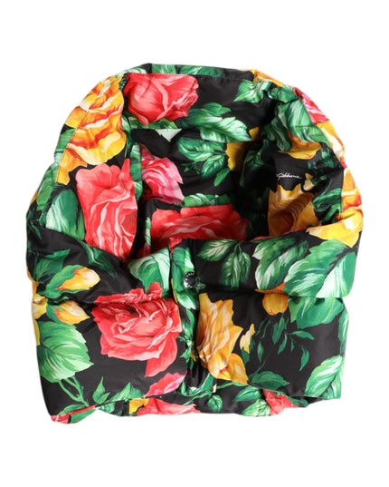 Dolce & Gabbana Multicolor Floral Print Whole Head Wrap Hat