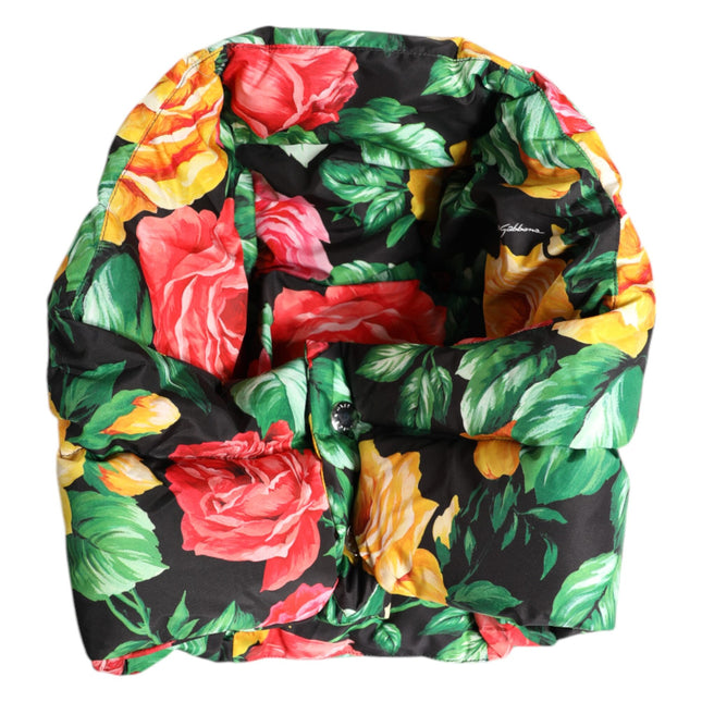 Dolce & Gabbana Multicolor Floral Print Whole Head Wrap Hat