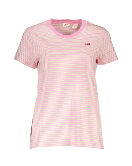 Levi's Pink Cotton Women T-Shirt