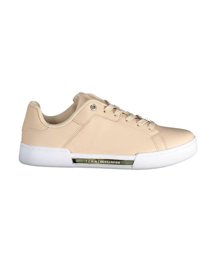 Tommy Hilfiger Pink Leather Women Sneaker