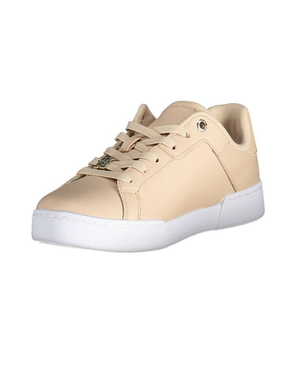 Tommy Hilfiger Pink Leather Women Sneaker