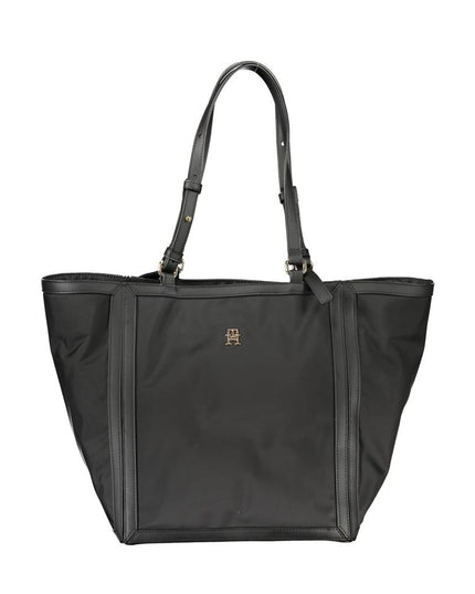 Tommy Hilfiger Black Polyester Handbag