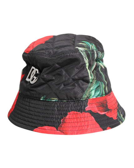Dolce & Gabbana Multicolor DG Plaque Wide Brim Bucket Hat