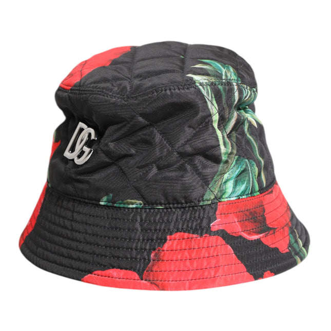 Dolce & Gabbana Multicolor DG Plaque Wide Brim Bucket Hat