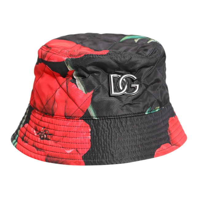 Dolce & Gabbana Multicolor DG Plaque Wide Brim Bucket Hat