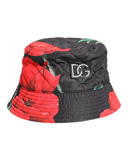 Dolce & Gabbana Multicolor DG Plaque Wide Brim Bucket Hat