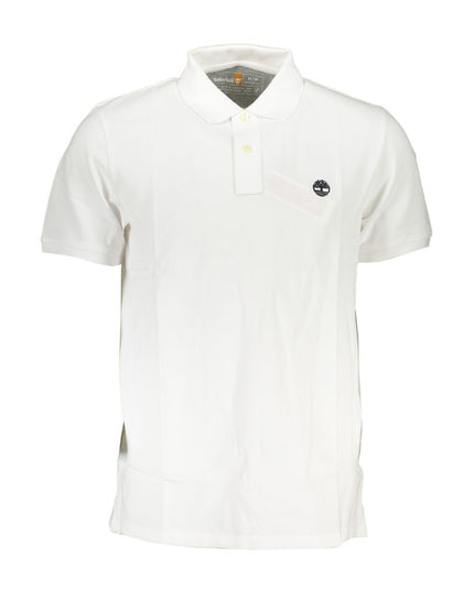 Timberland Bianco Organic Cotton Men Polo Shirt