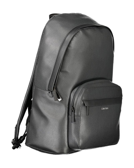 Calvin Klein Black Polyester Men Backpack