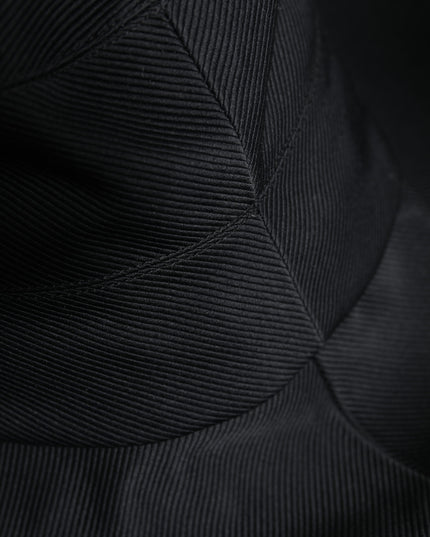 Dolce & Gabbana Black Cotton Wide Brim Fedora Hat