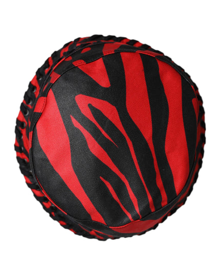 Dolce & Gabbana Black Red Stripe Polyester Wide Brim Bucket Hat