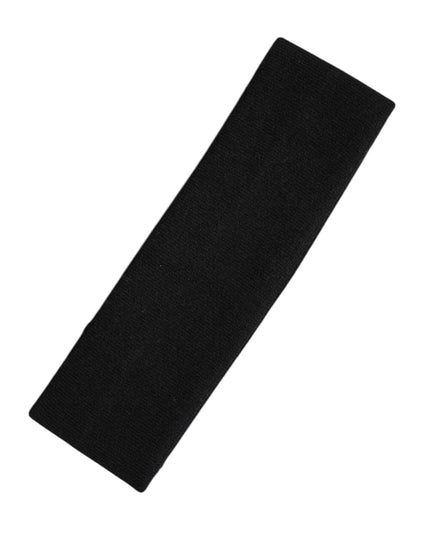 Dolce & Gabbana Black Cashmere Knitted Women Head Band Hat