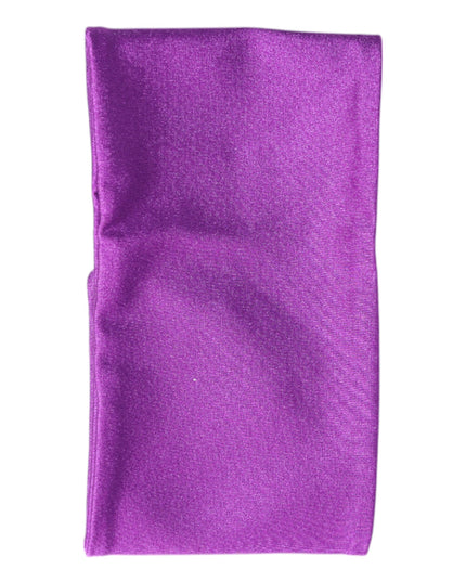 Dolce & Gabbana Purple Nylon Stretch Women Neck Warmer Scarf