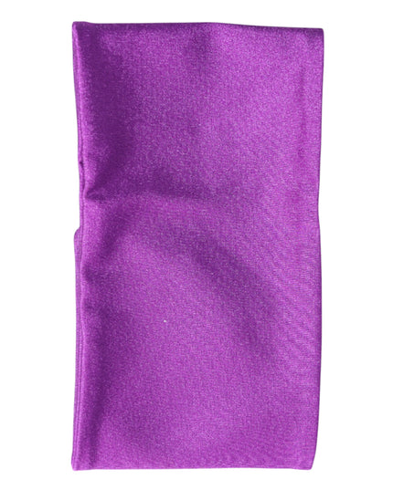Dolce & Gabbana Purple Nylon Stretch Women Neck Warmer Scarf