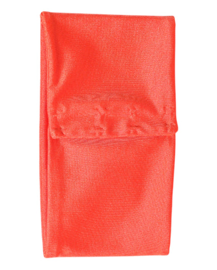 Dolce & Gabbana Orange Nylon Stretch Women Neck Warmer Scarf