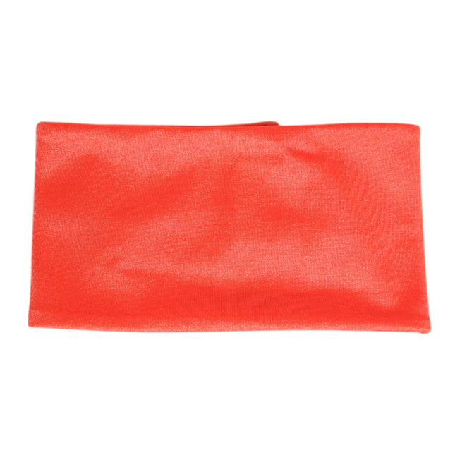 Dolce & Gabbana Orange Nylon Stretch Women Neck Warmer Scarf