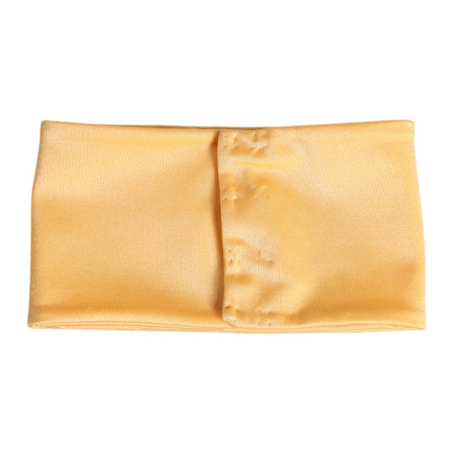 Dolce & Gabbana Yellow Nylon Stretch Women Neck Warmer Scarf