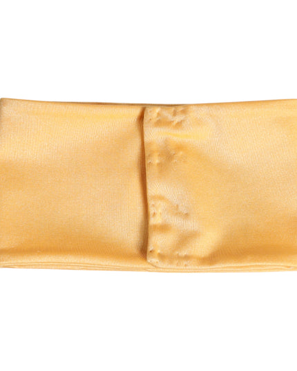 Dolce & Gabbana Yellow Nylon Stretch Women Neck Warmer Scarf