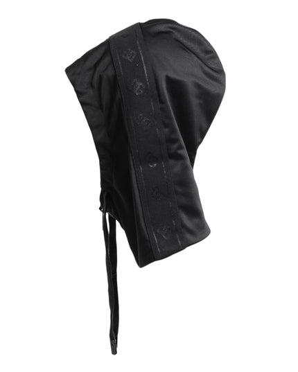 Dolce & Gabbana Black Polyester Whole Head Wrap Hat