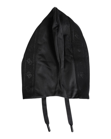 Dolce & Gabbana Black Polyester Whole Head Wrap Hat