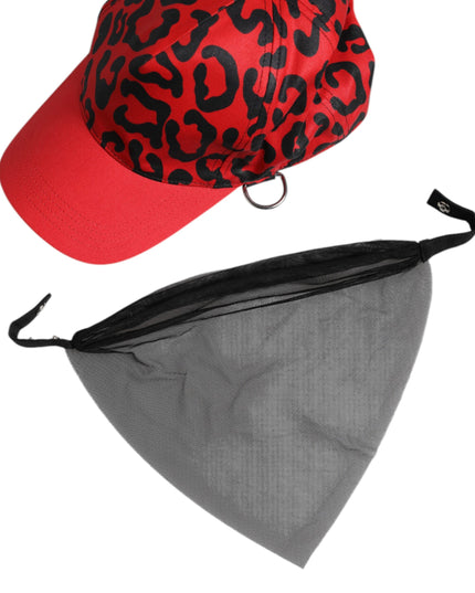 Dolce & Gabbana Red Cotton 6 Panels Women Baseball Cap