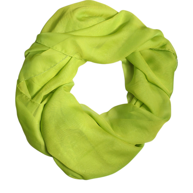 Dolce & Gabbana Green Silk Rectangle Wrap Shawl Neck Warmer Scarf