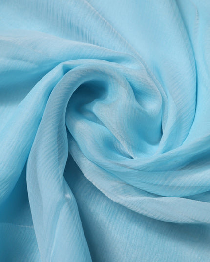 Dolce & Gabbana Light Blue Silk Rectangle Wrap Shawl Scarf