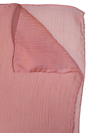 Dolce & Gabbana Pink Silk Rectangle Women Wrap Shawl Scarf