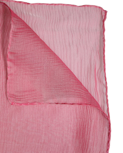 Dolce & Gabbana Pink Silk Rectangle Women Wrap Shawl Scarf