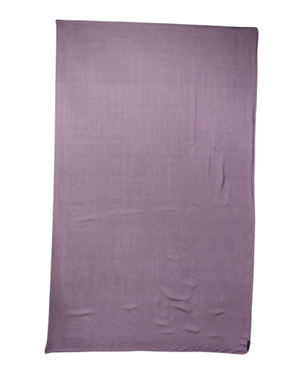 Dolce & Gabbana Purple Silk Rectangle Wrap Shawl Scarf