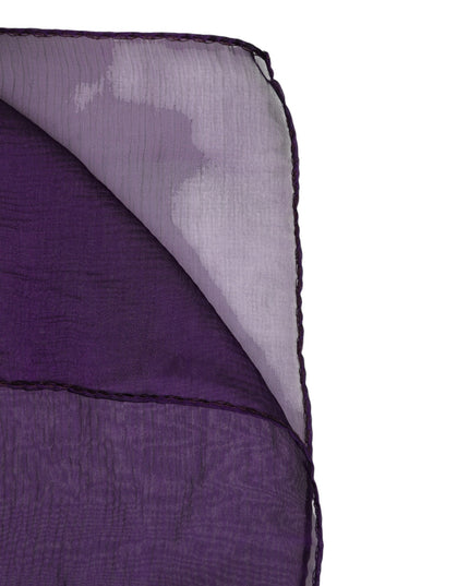 Dolce & Gabbana Purple Silk Rectangle Wrap Shawl Scarf