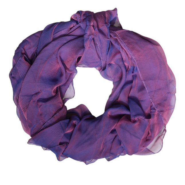 Dolce & Gabbana Purple Silk Rectangle Wrap Shawl Scarf