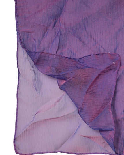 Dolce & Gabbana Purple Silk Rectangle Wrap Shawl Scarf