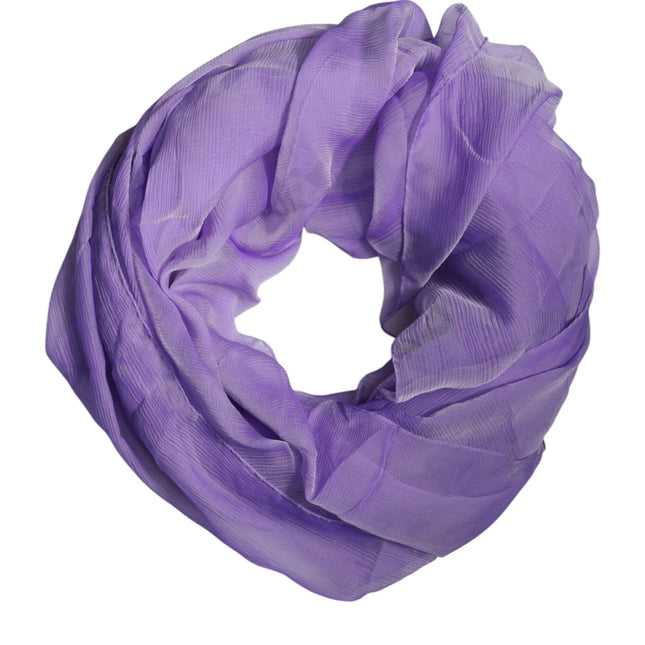 Dolce & Gabbana Purple Silk Rectangle Wrap Shawl Scarf