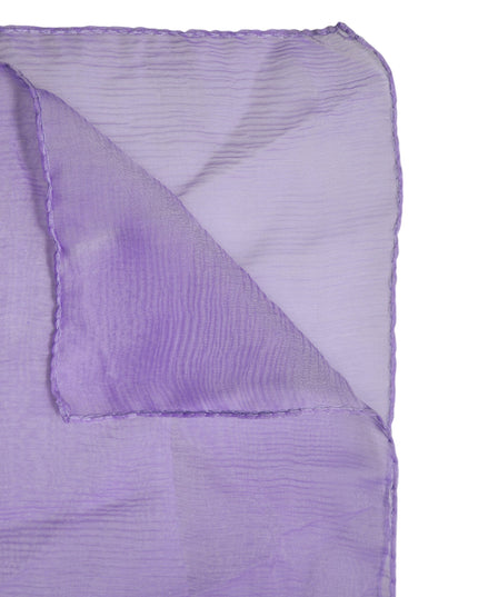 Dolce & Gabbana Purple Silk Rectangle Wrap Shawl Scarf