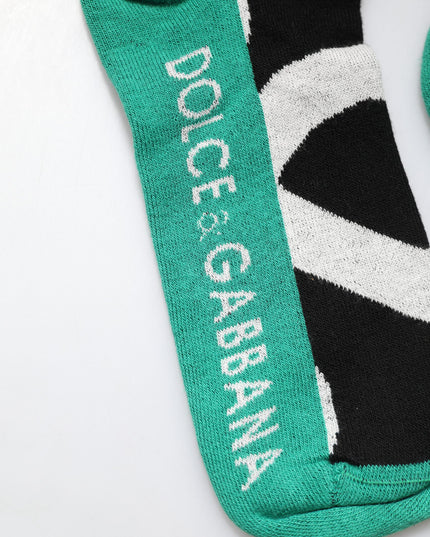 Dolce & Gabbana Multicolor Cotton Stretch Over Calf Socks