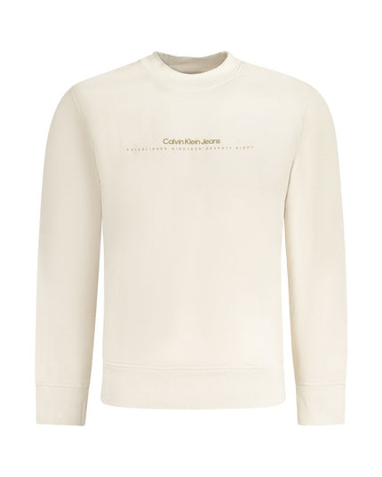 Calvin Klein Beige Cotton Men Sweater